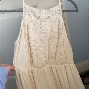 Cream crochet dress